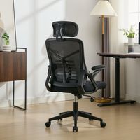 Chaise de bureau ergonomique pivotante de luxe pour dirigeant, avec dossier en maille et design moderne en fer, idéale pour les cadres
