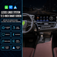 Autoradio Android double DIN 12,3 pouces avec CarPlay et DSP, écran tactile stéréo et navigation pour LEXUS ES 2022