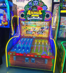 Macchina da gioco arcade a gettoni per centro divertimenti, gioco della lotteria Animal Mania Push Ball, macchina per la riscatto di premi per bambini, in inglese - Product Image 1