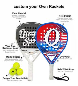 Raqueta de Pádel Redonda de Fibra de Carbono 3K Qingyu <span class=keywords><strong>Sport</strong></span> para Hombre y Mujer, Precisión, Potencia y Control, Durabilidad, Personalizable - Product Image 2