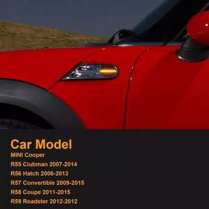 Luces Laterales LED Mini L082 Negras de ABS para Mini Cooper R55 R56 R57 R58 R59, Mejora de Diseño - Product Image 2