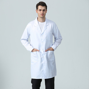 Blouse de laboratoire uniforme plus mince en coton polyester blanc pour <span class=keywords><strong>médecin</strong></span>, uniforme médical d'infirmière d'hôpital - Product Image 3