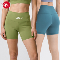 Produsen Pemasok Celana Pendek 3-inci 80% Nilon+20% Spandex Pengangkat Bokong Ketat Yoga Bersepeda Pinggang Tinggi Celana Pendek Biker