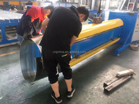 Cvc tuyau plat ovale conduit formant la machine