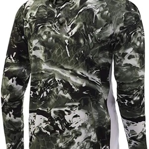 Camiseta de Pesca Personalizada con Protección Solar UPF 50+ para Hombre, 95% Poliéster, 5% Elastano, Fresca, de Manga Larga, con Capucha y Protección para el Cuello - Product Image 5
