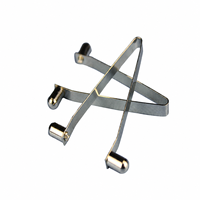 Clip à ressort double bouton en acier inoxydable personnalisé en forme de V, clip de verrouillage de précision pour tube, fabricant OEM pour la quincaillerie