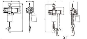 Alat Angkat Rantai Listrik Tahan Air 300KG 500KG 1000KG 2000KG DC <span class=keywords><strong>12V</strong></span> 18V 24V 36V 48V 110V 220V IP54 - Product Image 2