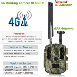 BL480L-P 4G FDD-LTE caméra de chasse chasse sauvage antenne 4G caméra piège chasse 4G GPS caméra de chasse