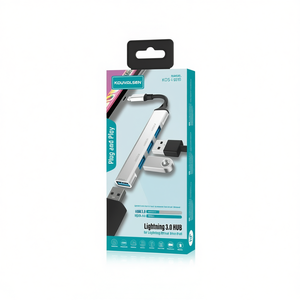 KOUVOLSEN ไลท์ 3.0 ฮับสำหรับไอโฟนและไอแพด 4 พอร์ต USB3.0 การขยายความเร็วสูง - Product Image 2