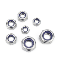 Écrou de blocage en nylon hexagonal DIN 985 de haute qualité en acier inoxydable 304 M3-M12