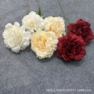 Flores Artificiales Qiye, Flor de Peonía, Rama Individual, Flor de Seda, Decoración para Bodas y Hogar - Product Image 3