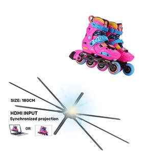 Top Máy quảng cáo 3D Hologram LED Fan 180cm hdmi-đồng bộ hóa máy tính tương tác HDMI-INPUT 180cm Hologram Fan - Product Image 1