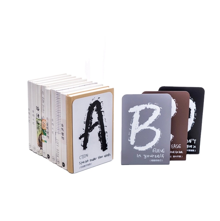 Высококачественные подставки для книг Royalunion с буквенным металлическим материалом Z0015, подставка для книжных книг, 1000 шт. на заказ