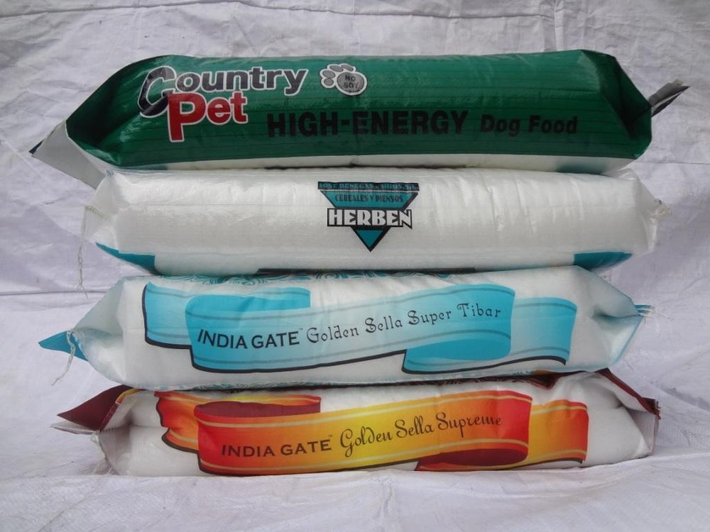 Bopp Laminated Food-grade Recyclable Feed Packing Rice Flour Fertilizer Grain Chemical Sugar Colorful PP Woven Bags