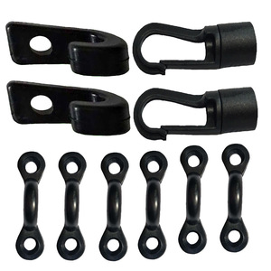 Snap <b>Hook</b> Plastic Black <b>J</b> Type For Outdoor Gear Storage Rope Accessory - Product Image 4