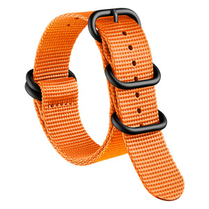 Bracelet de <span class=keywords><strong>montre</strong></span> réglable multicolore en nylon avec boucle ardillon, 18mm 20mm 22mm 24mm, rayé, étanche, accessoires de <span class=keywords><strong>montre</strong></span> pour homme et femme - Product Image 3