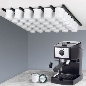 Torre <span class=keywords><strong>de</strong></span> soporte <span class=keywords><strong>de</strong></span> cápsulas <span class=keywords><strong>de</strong></span> café <span class=keywords><strong>de</strong></span> plástico ecológico, 10 Uds., 1 Juego <span class=keywords><strong>de</strong></span> accesorios fabricados para armarios, características almacenadas - Product Image 2