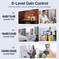Für BOYALINK 2 Kabelloses Omnidirektionales Lavalier-Ansteckmikrofon Typ-C Geräuschunterdrückung für iPhone Live-Streaming Audio