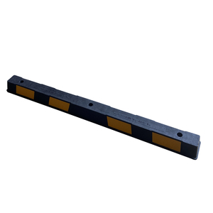 Butée de roue en caoutchouc réfléchissant avec perles de verre noires et jaunes de 1650 mm pour <span class=keywords><strong>garage</strong></span>, stationnement en extérieur - Product Image 4