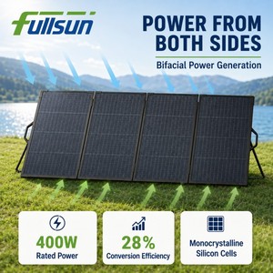 Bifacial Foldable <b>Solar</b> <b>100w</b> 110w 200w 300w 400w Folding PV 28% High Efficiency for Outdoor UV-400-4 High Efficiency 28% Convers - Product Image 4