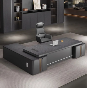 Mobilier moderne haut de gamme et simple de luxe léger Combinaison de chaise de <span class=keywords><strong>bureau</strong></span> de patron atmosphérique <span class=keywords><strong>Bureau</strong></span> de président minimaliste pour la maison - Product Image 1