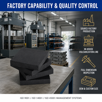 Coussin en caoutchouc sur mesure, coussin de support élastomère, bloc de caoutchouc moulé pour support de pont et montage de machines