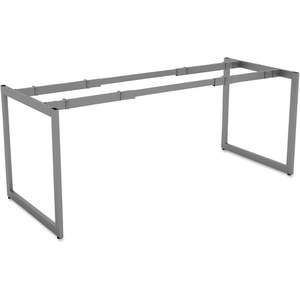 Bureau de travail ouvert Alera Series 4 avec pieds en O réglables de 70,78 po. X 29,5 pouces X 28,5 pouces Style de design minimaliste argenté - Product Image 3