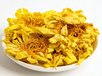 Fleur de lotus dorée séchée comestible, naturelle et comestible, pour tisane