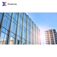 Sistem Fasad Eksterior Hemat Energi untuk Gedung Bertingkat Tinggi dengan Dinding Tirai Kaca Tempered Unitisasi Modern untuk Villa dan Hotel Luar Ruangan