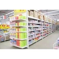 Stockage en entrepôt Support à palettes en métal empilable double face Luminaires de magasin Rayonnage deux en un
