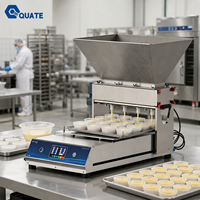 Équipement de boulangerie commercial pour la préparation de pâtes à cupcakes, muffins et gâteaux éponge avec un déposeur de pâte à gâteau de table en acier inoxydable à buse unique