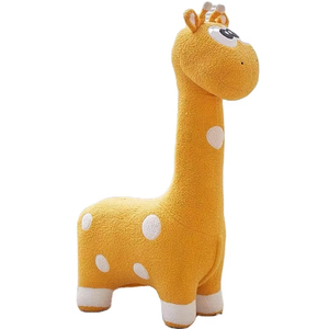Dessin animé Animal <span class=keywords><strong>girafe</strong></span> assis tabouret anti-dérapant enfants chaise repose-pieds petit pas pour la décoration de salon - Product Image 1