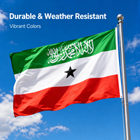 Bendera Somaliland 3x5 kaki Cetak Digital Warna Cerah, Bendera Polyester Tahan Lama untuk Parade, Festival, Dekorasi Acara