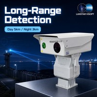 Cámara de Visión Nocturna Láser Infrarroja PTZ IP66, Dispositivo de Monitoreo para Exteriores las 24 Horas, Resistente a la Intemperie