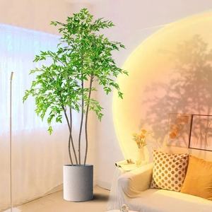 Árbol Artificial de Nandina en Maceta, Decoración de Interior/Exterior, Planta Artificial de Plástico para el Hogar, Duradera - Product Image 5