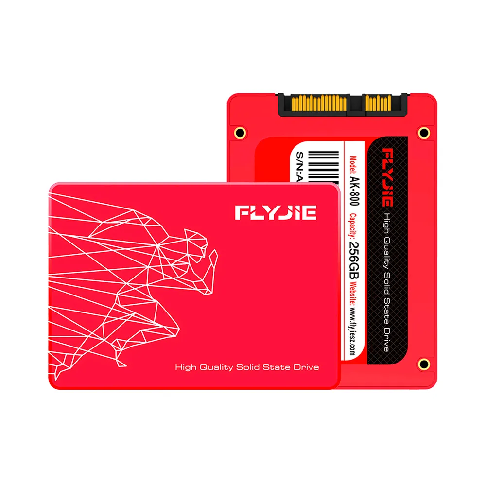 Flyjie hard drive internal, SATA 3 2.5 gb 128gb SATA3 SSD 256 inci untuk laptop