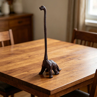 Étagère multifonctionnelle en fonte de fer, design créatif, motif animal ou dinosaure, bronze vintage, moderne et durable, pour la maison et la cuisine - Vente chaude