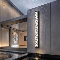 Applique murale extérieure moderne en fer avec LED, certifiée IP65 ETL ROHS, pour éclairage de jardin et de façade de maison