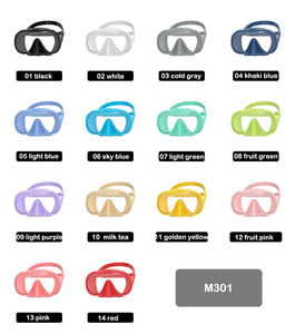 Maschera da Immersione in Silicone Liquido Maschera da Snorkel in Morbido Silicone Antiappannamento a Lente Singola per Subacquea - Product Image 6