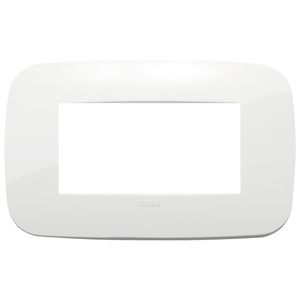 Placa de interruptor de pared Vimar blanca, 14.5 cm de largo, 9 cm de ancho, 0.9 cm de alto - Product Image 1