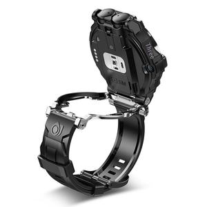 นาฬิกาสมาร์ทวอทช์สำหรับผู้ชายรุ่น Y7 ข้ามพรมแดน พร้อมหูฟัง 2-in-1 ระบบระบุตำแหน่ง WiFi สำหรับเล่นกีฬา สายซิลิโคน ECG - Product Image 3