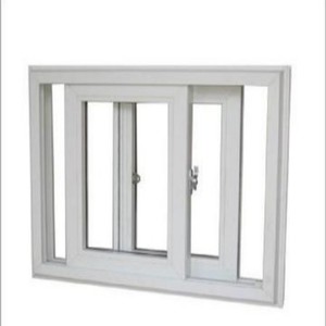 UPVC đôi tráng men pháp cửa sổ trượt Vinyl cửa sổ trượt cửa sổ phòng ngủ - Product Image 1