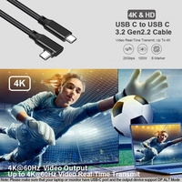 Câble USB Type C pour câble de liaison VR QU est2 90 degrés à angle droit Usb 3.2 Gen1 Type C