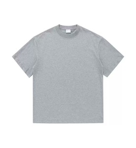 Custom 300G Heavyweight 100% Cotton T Shirt OEM ODM Oversized Unisex Crew Neck Blank Short Sleeve <b>Tee</b> with Logo - Product Image 6