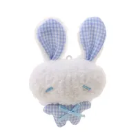 Nouveau porte-clés en peluche Kawaii Mini Lapin Ange, mignon et doux, jouet en peluche, pendentif, porte-clés anime, porte-clés mignon