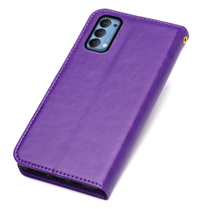 เคสหนังฝาพับแบบกระเป๋าสตางค์สำหรับ <span class=keywords><strong>OPPO</strong></span> Reno 5 A 4g 6 <span class=keywords><strong>Pro</strong></span> PLUS <span class=keywords><strong>5G</strong></span> 7A 8T A1 5F 5 Lite <span class=keywords><strong>7Z</strong></span> Reno7 8 OnePlus Nord N20 - Product Image 4