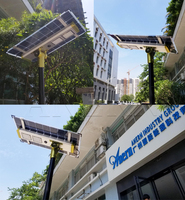 Lampe solaire de rue Anern, lampadaire solaire intelligent 100W 150W 200W, éclairage solaire de rue avec caméra, extérieur 500 watts pour la maison