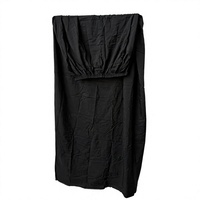 Ensemble de prière musulman imperméable : Robe Mukena et tapis de prière de voyage compact noir premium, écologique, léger et durable