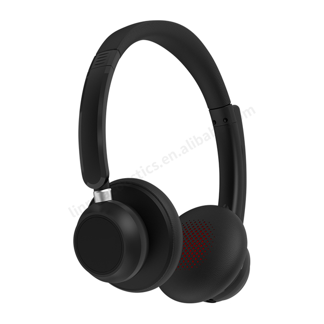 New Traffic Headset Wireless Blue Tooth V 5.1 Headphone on Ear Long Working Time Head-mounted Call Center Headset LED Display