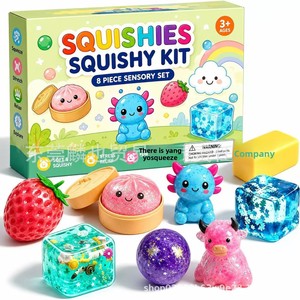 8-Piece Boxed Rubber Maltose Stress-Relief Squeeze Toy <b>Blind</b> Box Set - Product Image 3